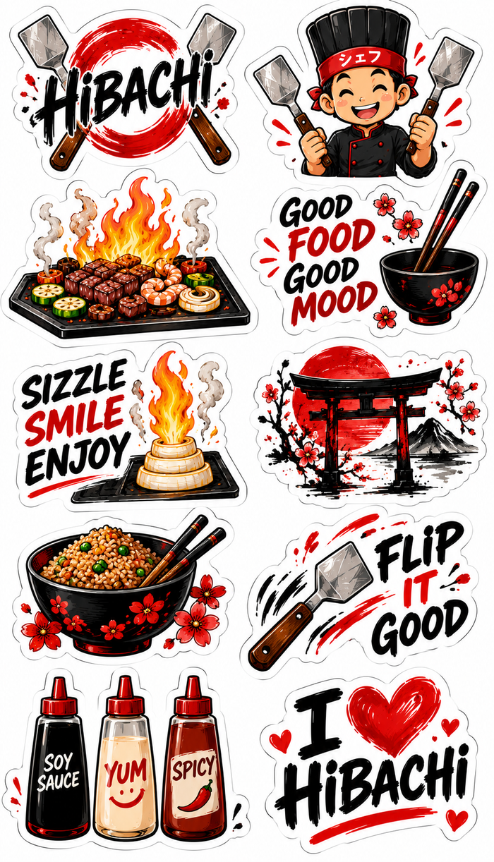 Hibachi Scrapbooking Kits
