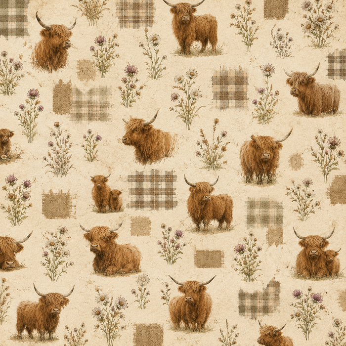 Highland Cows Scrapbook Kit