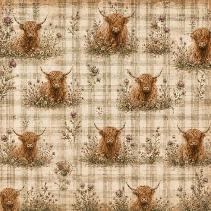 Highland Cows Scrapbook Kit