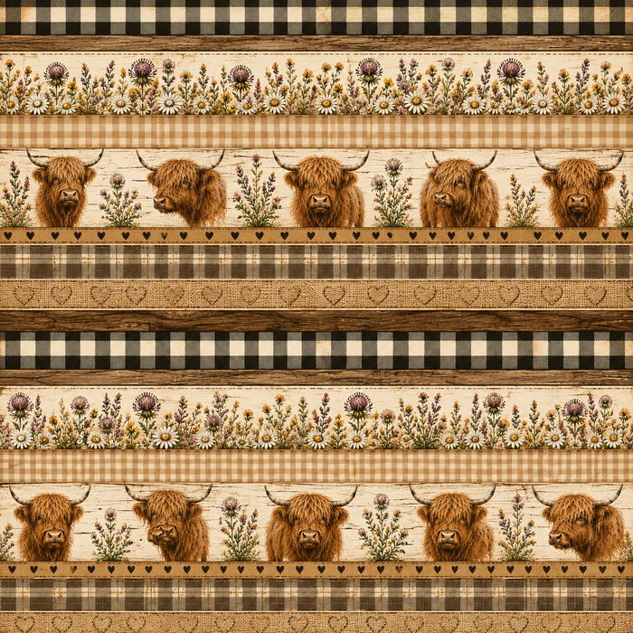 Highland Cows Scrapbook Kit