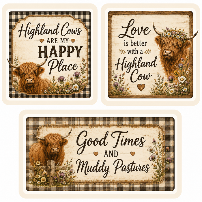 Highland Cows Scrapbook Kit