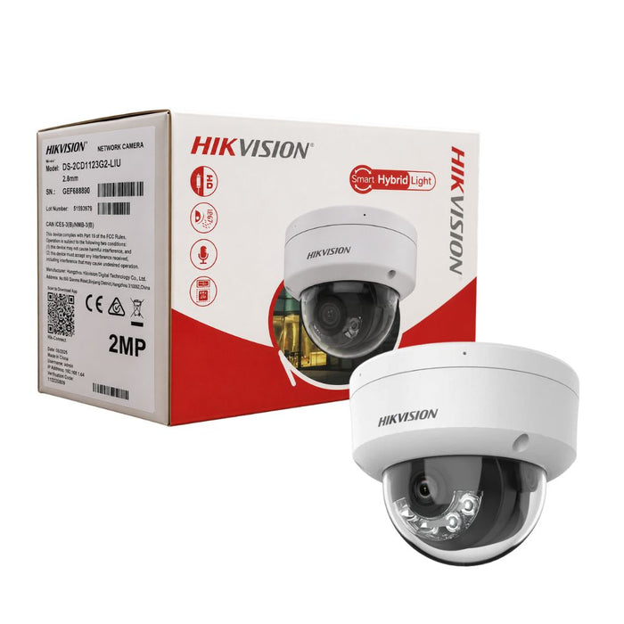 HIKVISION 2MP IP DS-2CD1123G2-LIU Audio 2.8 mm Dome