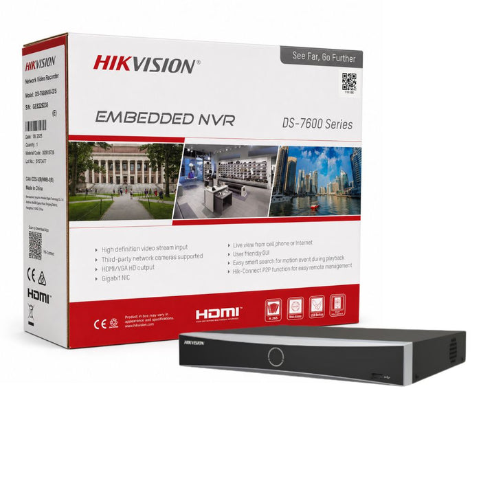 Hikvision DS-7608NXI-I2/S(E) 8-Channel AcuSense 4K NVR