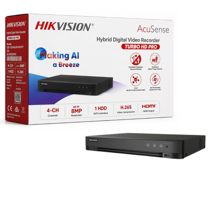HIKVISION DVR 4-CH 8MP IDS-7204HUHI-M1/XT (STD)
