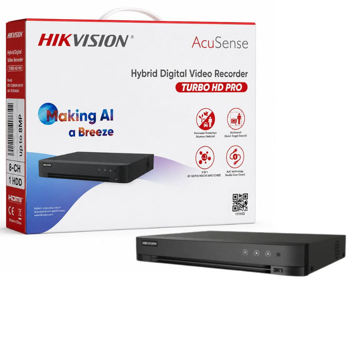 HIKVISION DVR 8-CH 8MP IDS-7208HUHI-M1/XT