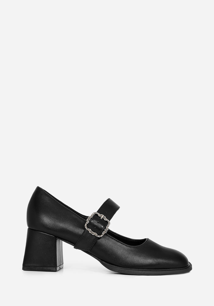 Hina Floral Buckle Mary Jane Shoes