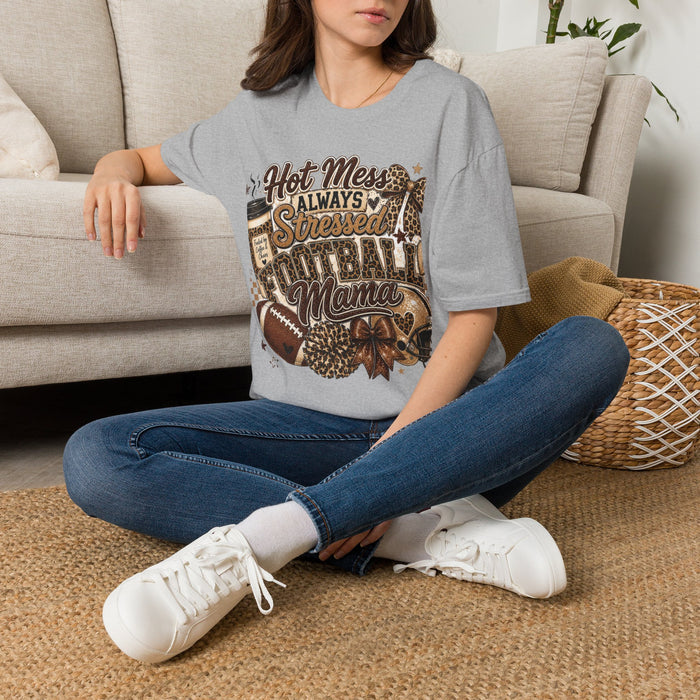 Hot Mess Football Mama Shirt