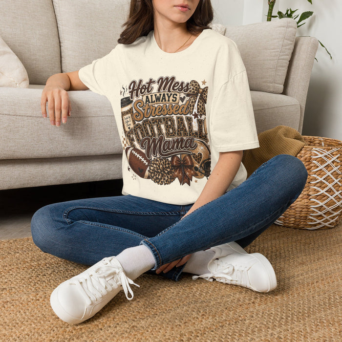 Hot Mess Football Mama Shirt