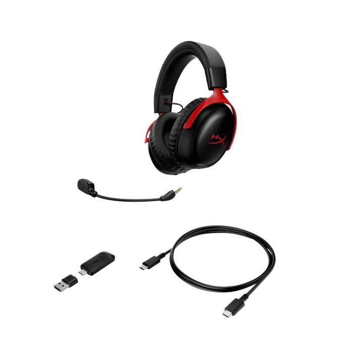 HyperX Cloud III S Wireless Gaming Headset - Black & Red