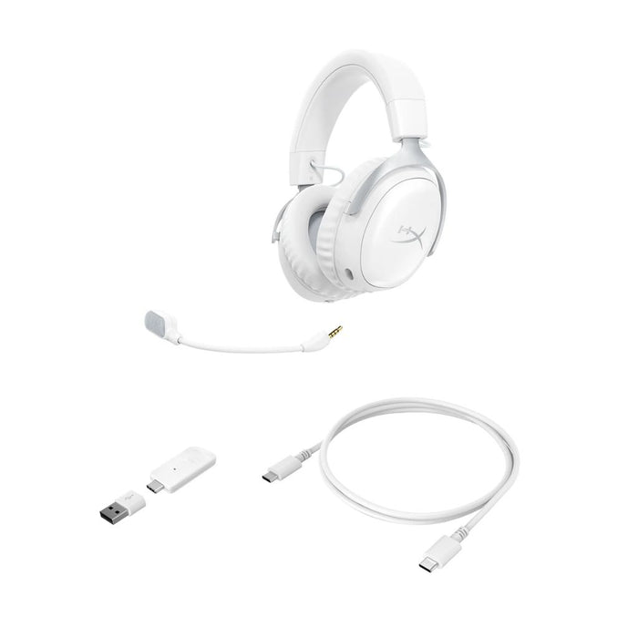 HyperX Cloud III S Wireless Gaming Headset - White