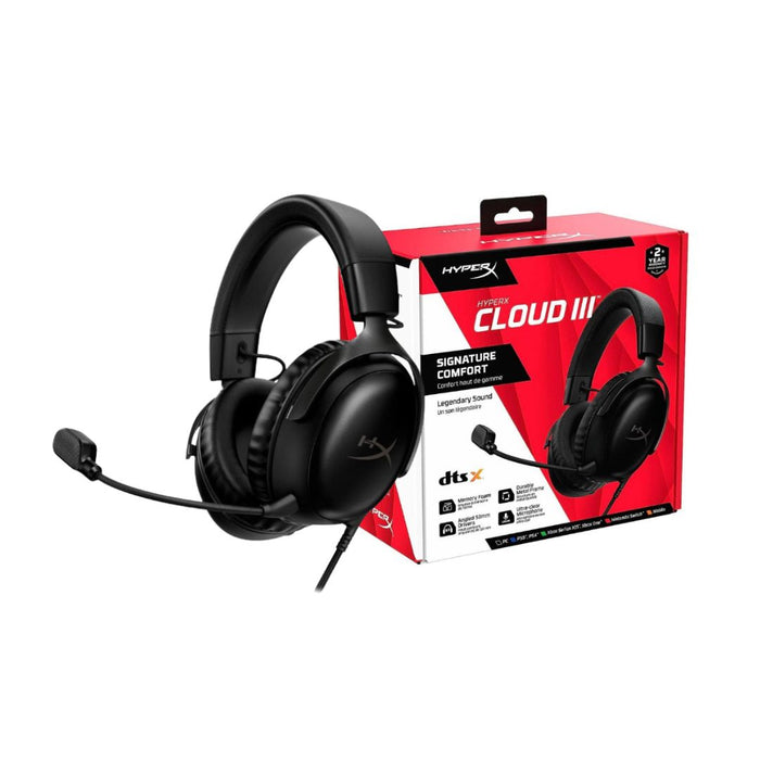 HyperX Cloud III Wired Gaming Headset - Black