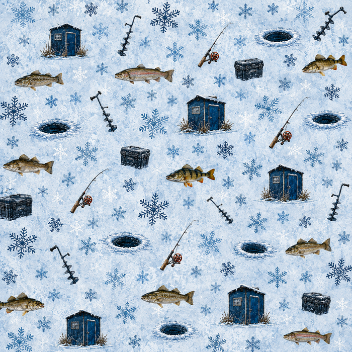 Ice Fishing Scrapbook Kit