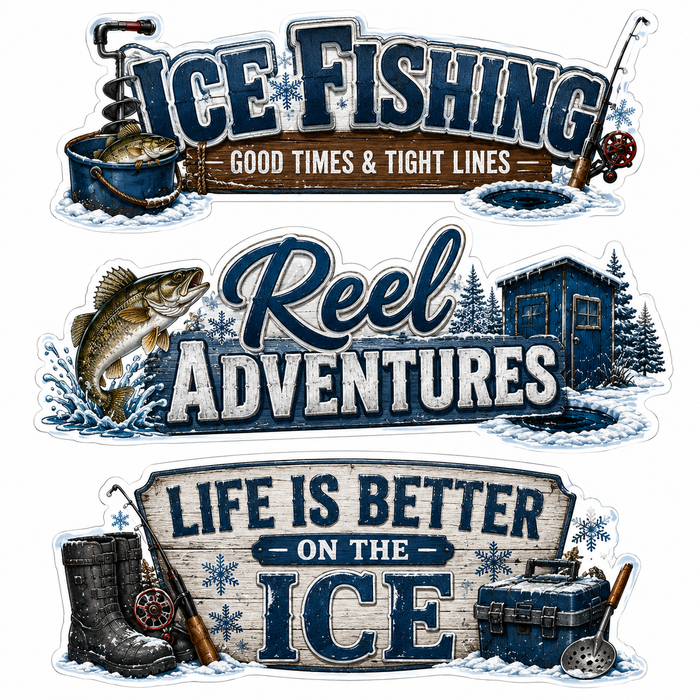 Ice Fishing Scrapbook Kit