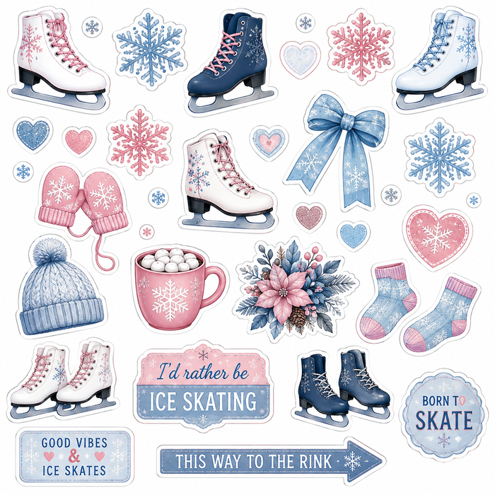 Ice Skating Scrapbook Kit