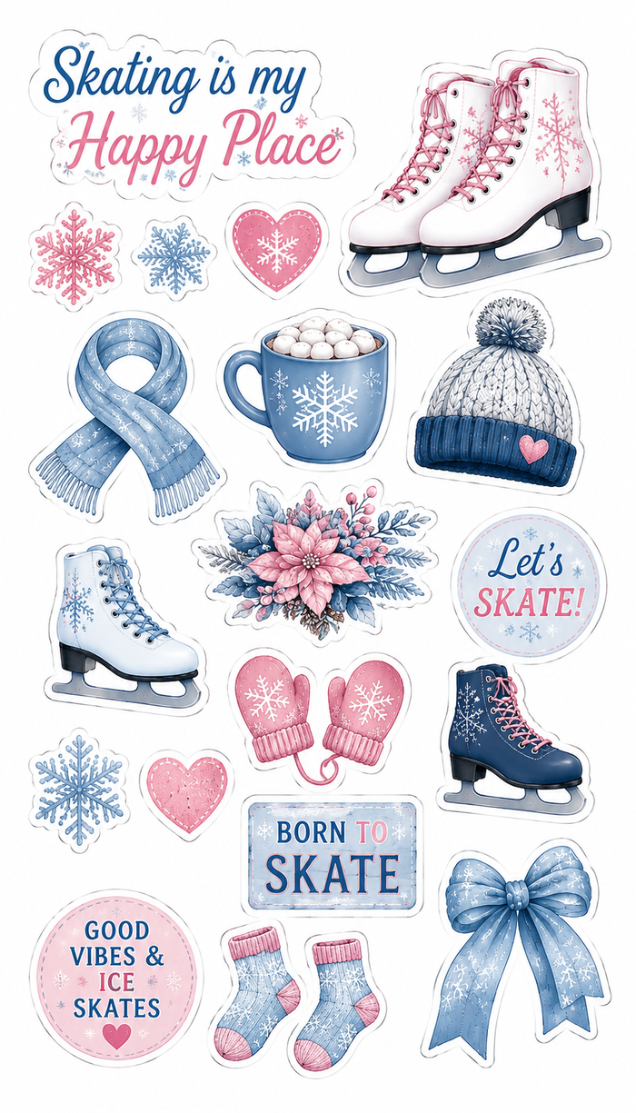 Ice Skating Scrapbook Kit