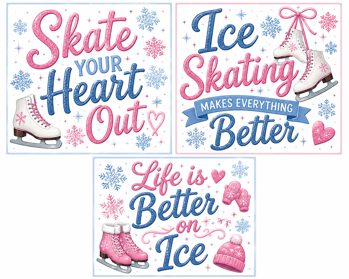 Ice Skating Scrapbook Kit