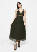 Idalia Lace Insert Cami Midi Dress