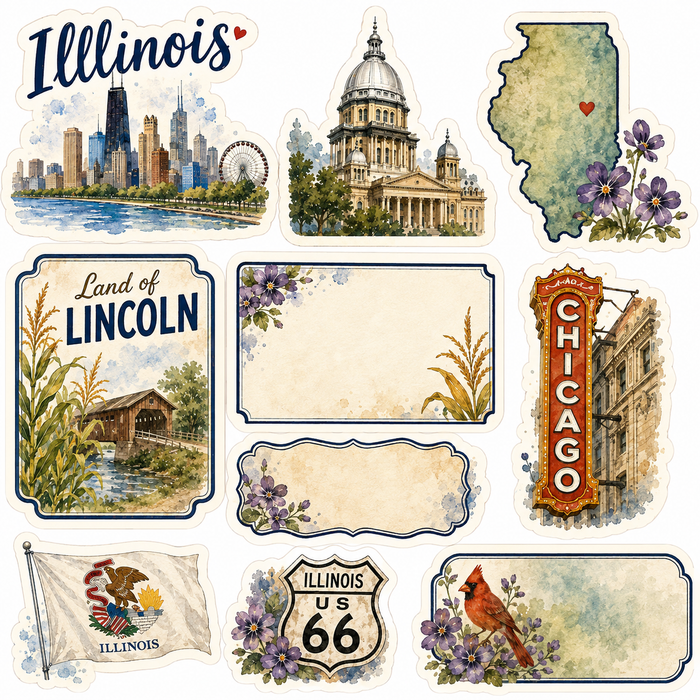 Illinois Scrapbook Kit