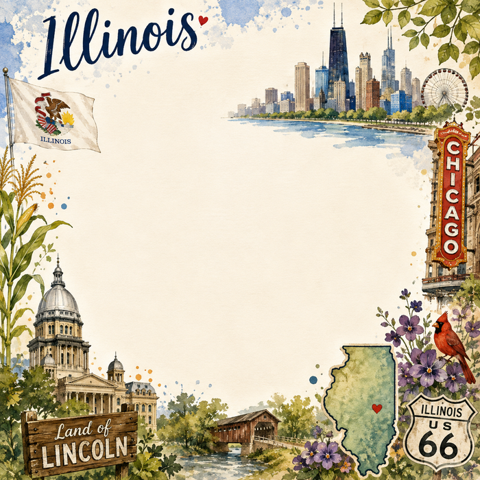Illinois Scrapbook Kit