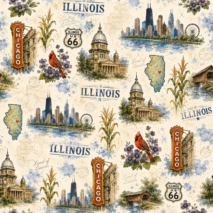 Illinois Scrapbook Kit