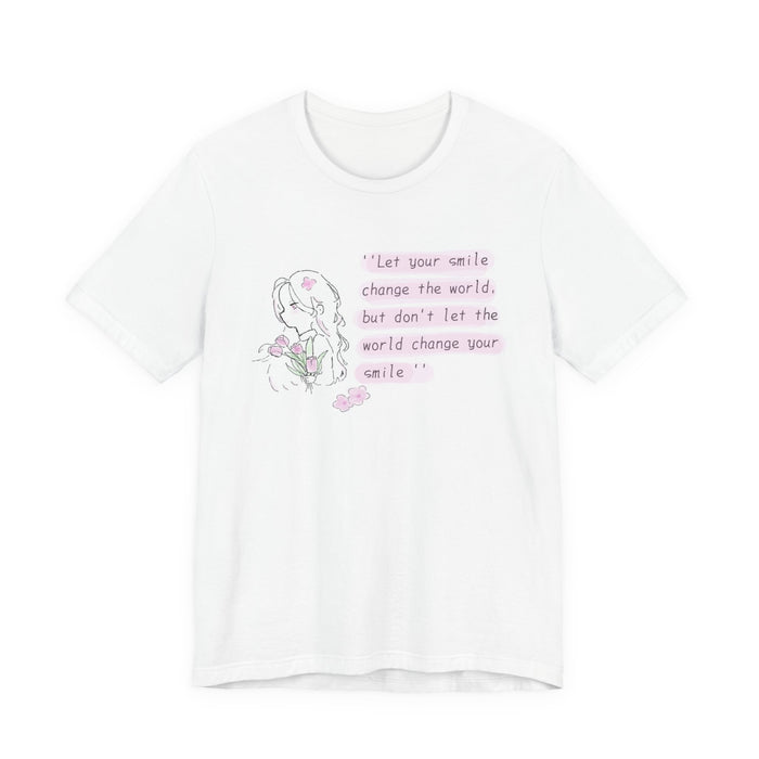 Inspiring Smile Tee — “Let your smile change the world...” Graphic T-Shirt