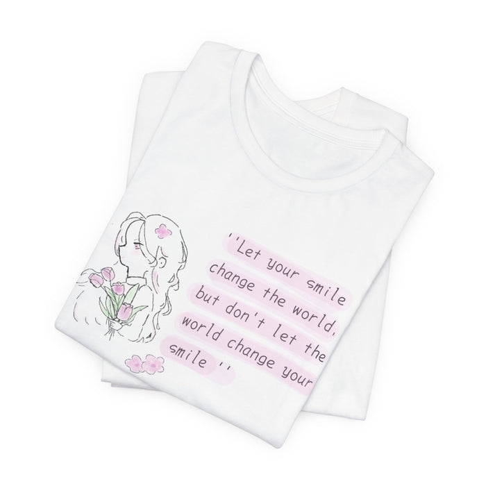 Inspiring Smile Tee — “Let your smile change the world...” Graphic T-Shirt