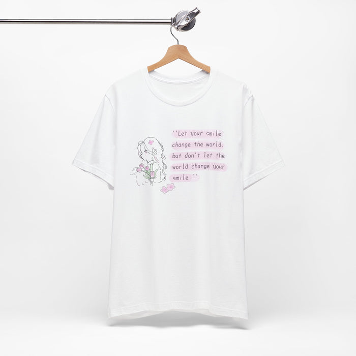 Inspiring Smile Tee — “Let your smile change the world...” Graphic T-Shirt