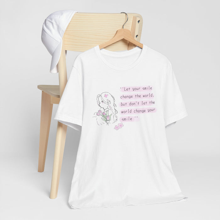 Inspiring Smile Tee — “Let your smile change the world...” Graphic T-Shirt