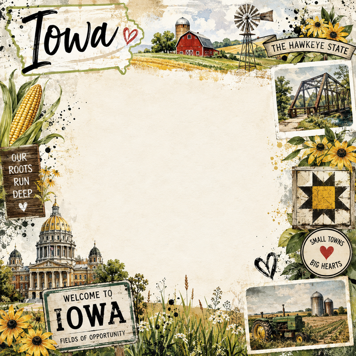 Iowa Scrapbook Kit