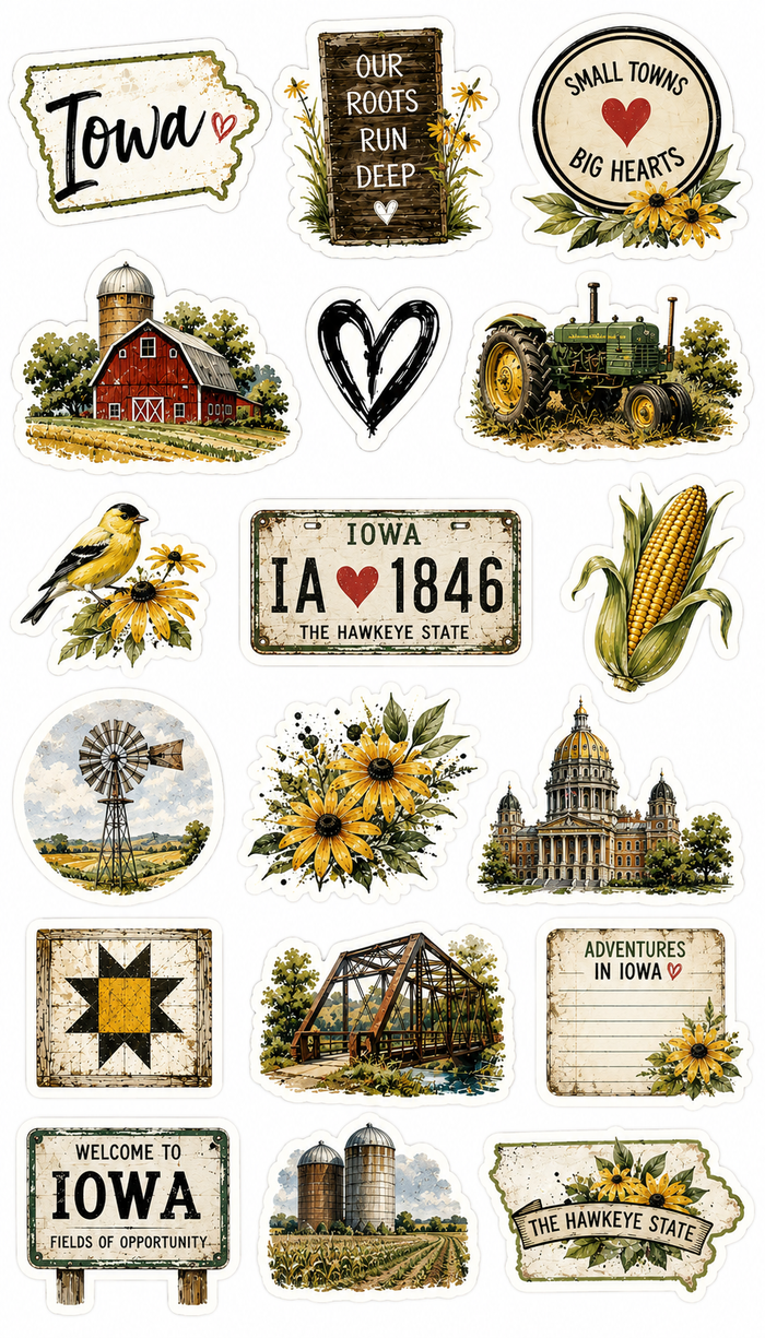 Iowa Scrapbook Kit