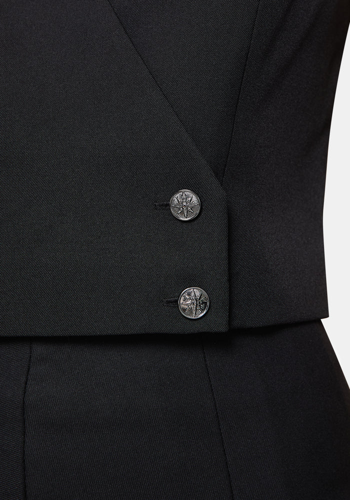 Iris Celestial Tailored Wrap Over Button Waistcoat