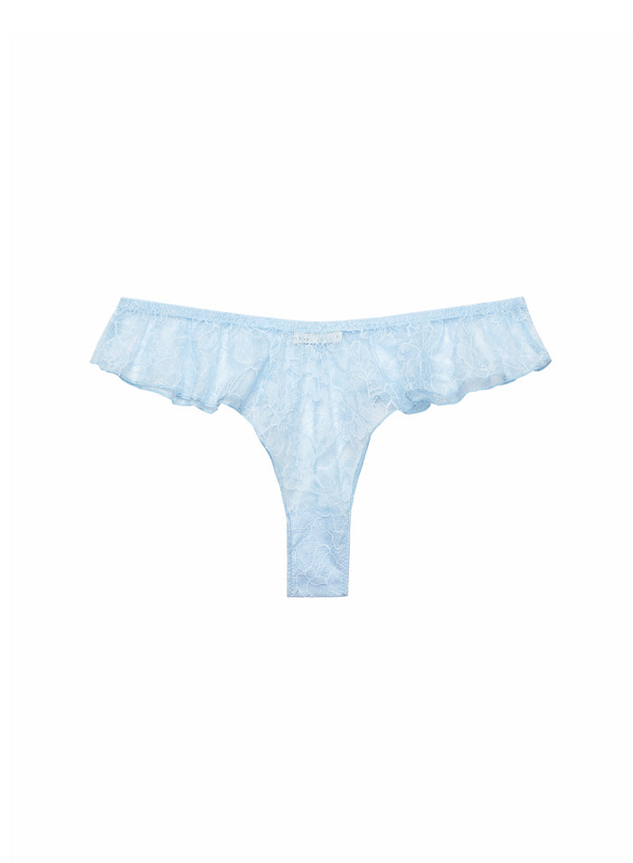 Jasmine Lace Flutter Panty-forget me not-flat