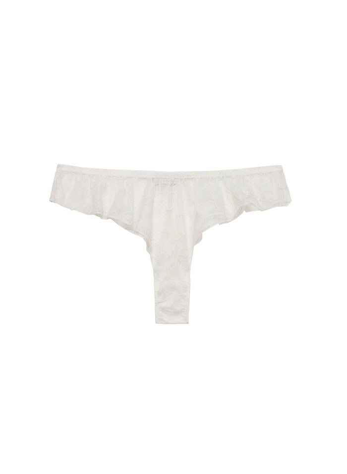 Jasmine Lace Flutter Panty-ivory-flat