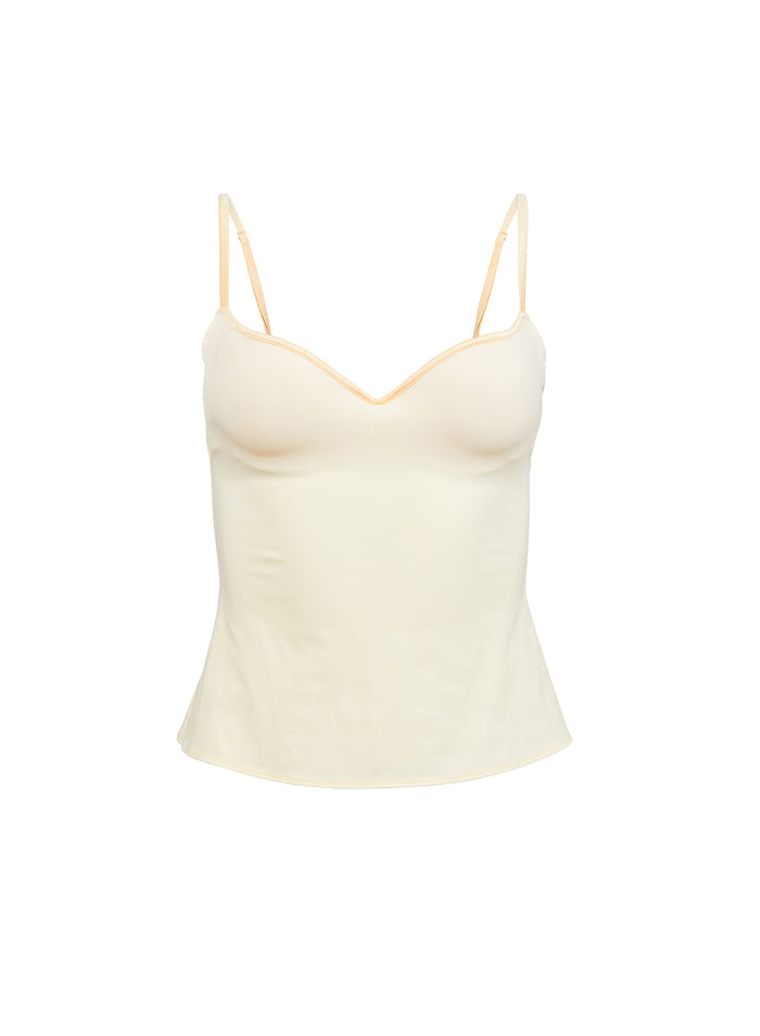Jersey Built-In Bra Cami-buttercup