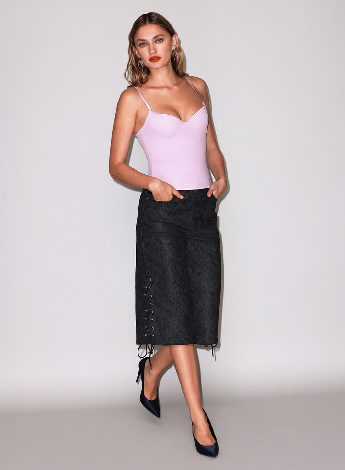 Jersey Built-In Bra Cami-Ballet Pink-Fleur du Mal