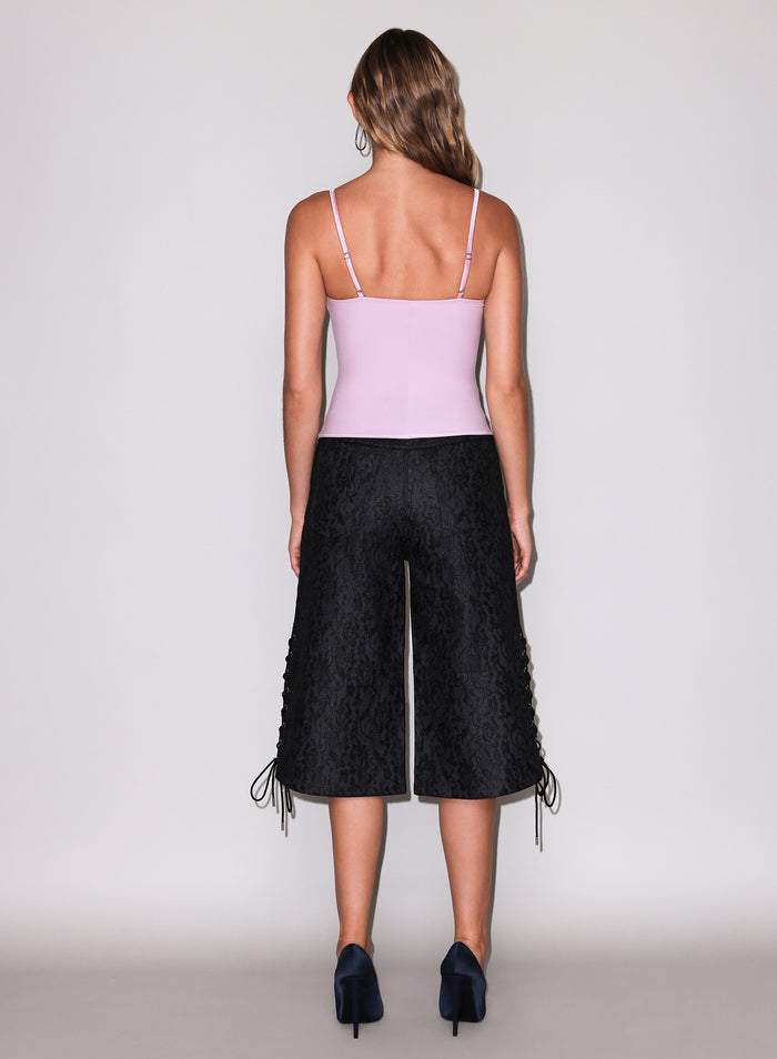 Jersey Built-In Bra Cami-Ballet Pink-Fleur du Mal