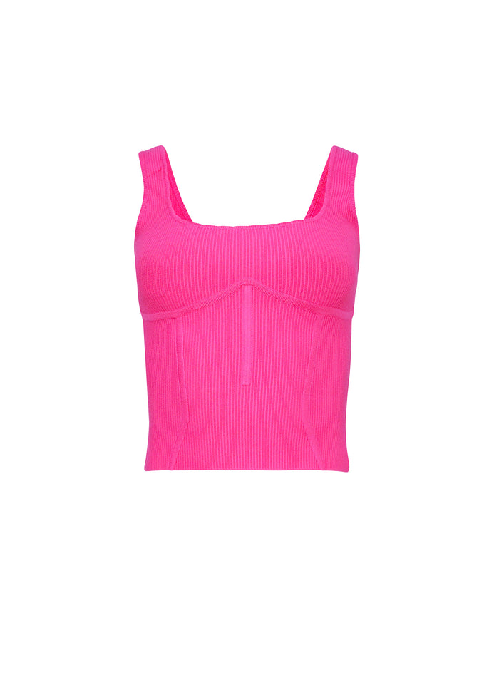 Jolie Tank Top-wild pink