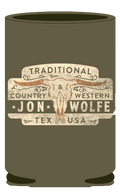 Jon Wolfe Traditional Koozie