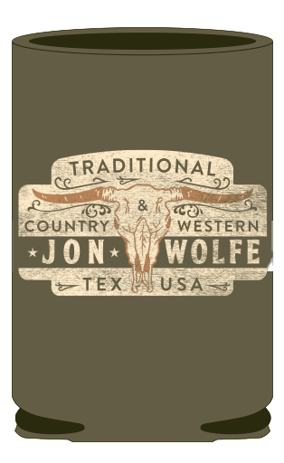 Jon Wolfe Traditional Koozie