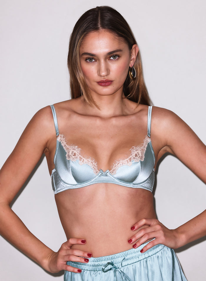 Juliet Lace Demi Bra-frosted mint-Fleur du Mal
