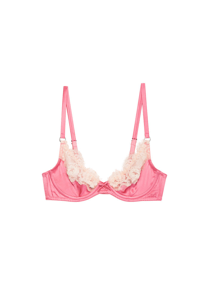 Juliet Lace Demi Bra-watermelon-flat
