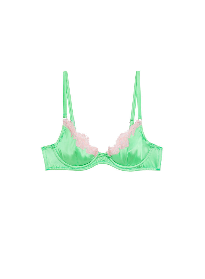 Juliet Lace Demi Bra-pastel lime-flat