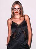 Juliet Lace Silk Cami-black-Fleur du Mal-flat
