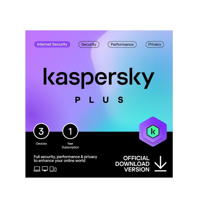 Kaspersky Plus Internet Security 2026 | 3 Devices | 1 Year - شركة القيم العالمية للحاسبات