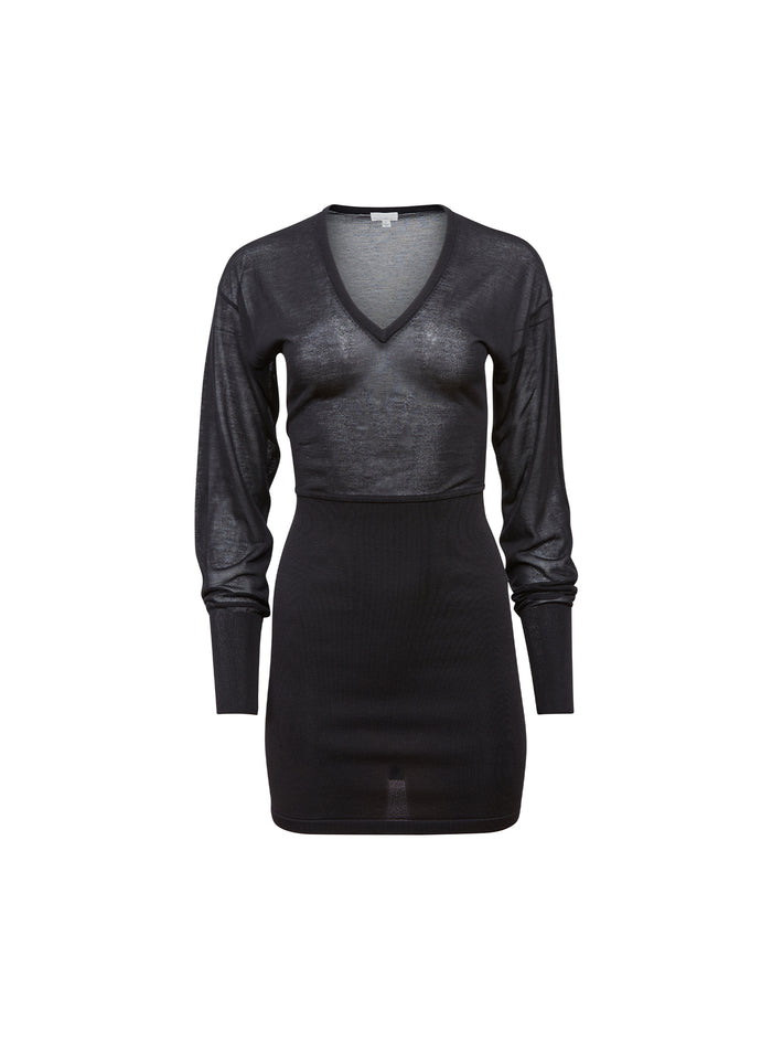 Kate Mini Dress-black-flat