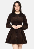 Kora Floral Embroidered Cord V Waist Mini Dress