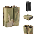 KRYDEX Tactical 9mm Pistol Magazine Pouch Mag Holder - Multicam / MOLLE Mounted
