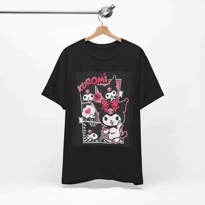 Kuromi Character Graphic Tee - Cute Kawaii Goth Anime T-Shirt