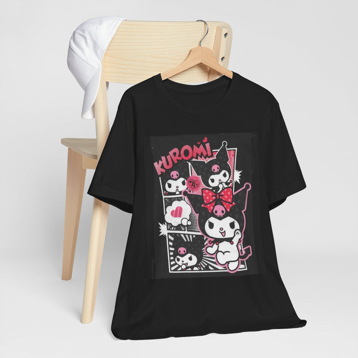 Kuromi Character Graphic Tee - Cute Kawaii Goth Anime T-Shirt