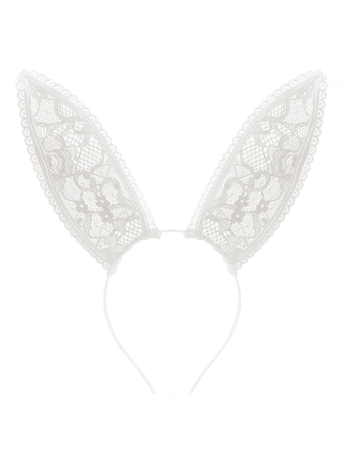 Lace Bunny Ears-ivory-Fleur du Mal-flat